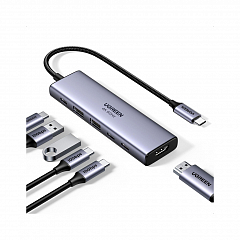 Конвертер 6-в-1 UGREEN CM511 (35999) USB-C