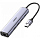 Мульти Хаб UGREEN CM475 (60554) USB 3.0 to 3×USB 3.0 Hub+RJ45 Ethernet Adapter Type-C Power Supply серый