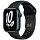 Умные часы Apple Watch Nike Series 7 45 мм, алюминий «Тёмная ночь», спортивный ремешок Nike цвета «Антрацитовый/чёрный»