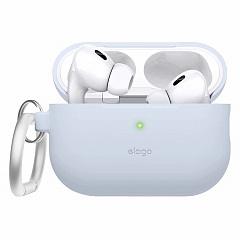 Elago для AirPods Pro 2 чехол Silicone Hang case Light Blue