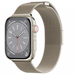 Ремешок SwitchEasy Mesh Stainless Steel для Apple Watch 42/44/45/49 мм сияющая звезда (Starlight)
