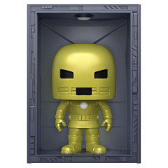 Коллекционная фигурка Funko POP! Deluxe Bobble Marvel HoA Iron Man Model1 Golden Armor (Exc)