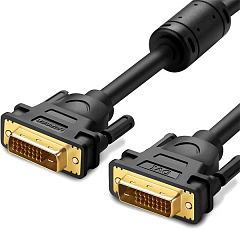 Кабель Ugreen DV101 DVI (24+1 pin) Male - Male  - 1,5м