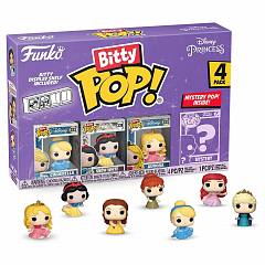 Фигурки Funko Bitty POP! Disney Princess S3 Cinderella+Snow White+Aurora+Mystery (1 of 4) 4PK 73029