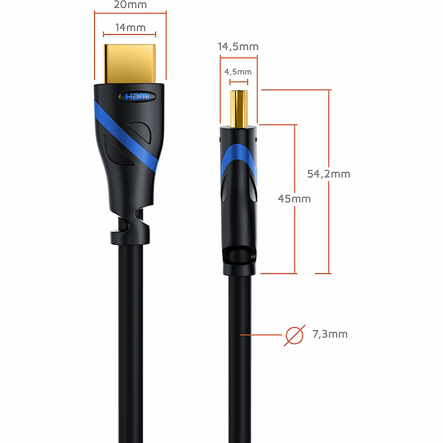 Кабель CSL Primewire HDMI Cable 2.0b 4K Ultra HD 2 метра (302387)