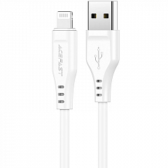 Кабель Acefast C3-02 USB-A to Lightning Charging Data Cable (1,2 метра) белый (AF-C3-02-WH)