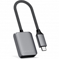 Переходник Satechi Aluminum USB-C PD Audio Adapter серый космос (ST-UCAPDAM)