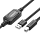 Кабель для принтера UGREEN US122 (10374) USB-A 2.0 Male to USB-B Male Active Printer Cable (10 метров) чёрный