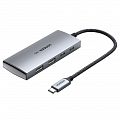 Мульти Хаб Ugreen CM480 (30758) USB-C to 2xUSB 3.1+2xUSB-C Adapter 10G серый