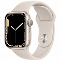 Умные часы Apple Watch Series 7 41 мм, алюминий «Сияющая звезда», спортивный ремешок «Сияющая звезда»