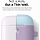 Чехол Elago A2 Wireless Silicone Duo Hang Case для AirPods 2Gn фиолетовый Lavender (голубая Pastel Blue/розовая крышки)