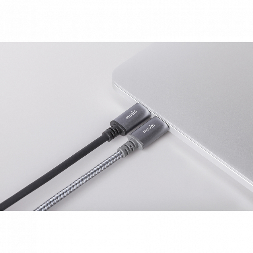 Кабель Moshi Integra USB-C to USB-C (2 метра) серый