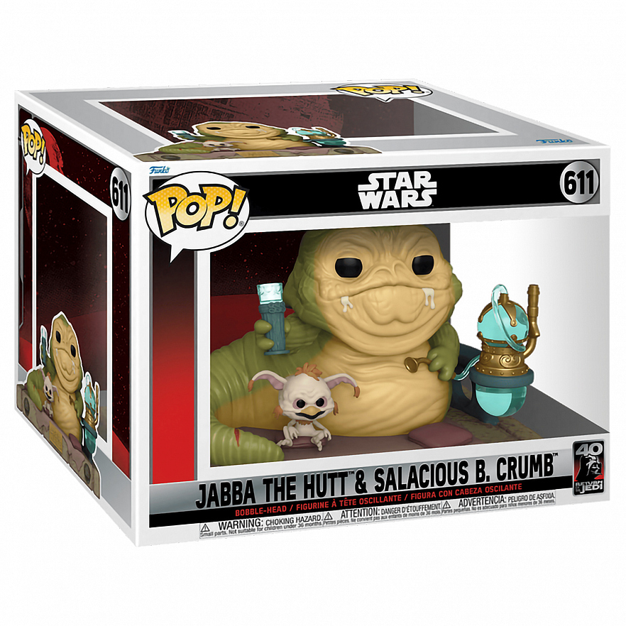 Коллекционная фигурка Funko POP! Moment Bobble Star Wars Ep 6 RotJ 40th Jabba The Hutt & Salacious (611) 70742