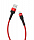 Кабель TFN 8pin Envy (Lightning-USB) нейлон (1,2 метра) красный (red)