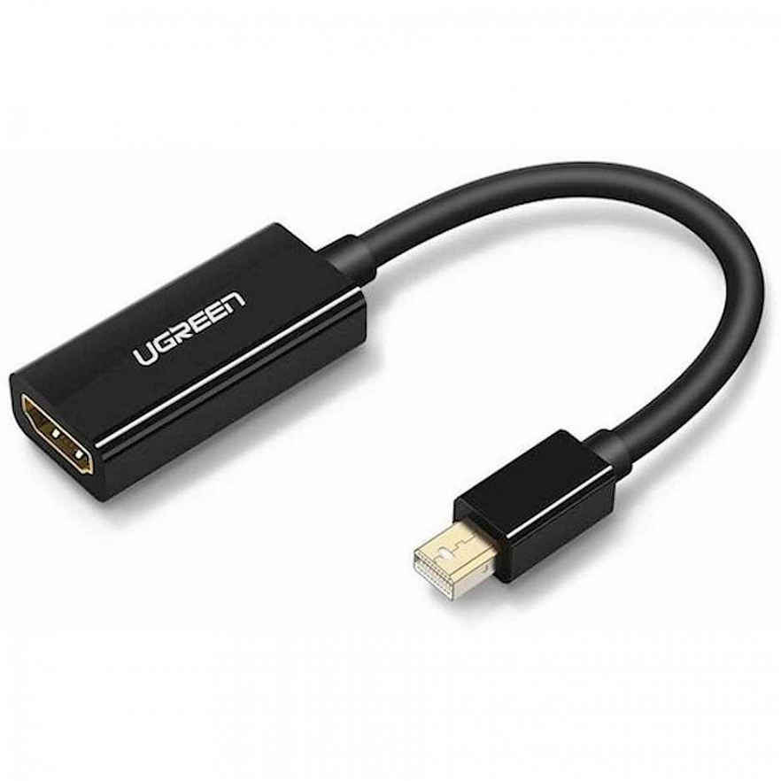 UGREEN MD112 (10461) Mini DP to HDMI Female Converter 1080P чёрный