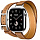 Умные часы Apple Watch Series 10 Hermes 42 мм, двойной тонкий кожаный ремешок с пряжкой коричневого цвета