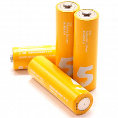 Комплект батареек алкалиновых ZMI Rainbow Zi5 типа AA (уп. 4 шт) жёлтые (4xAA5 yellow)
