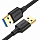 Кабель Ugreen US128 (10369) USB-A 3.0 Male to Male Cable (0,5 метра) чёрный