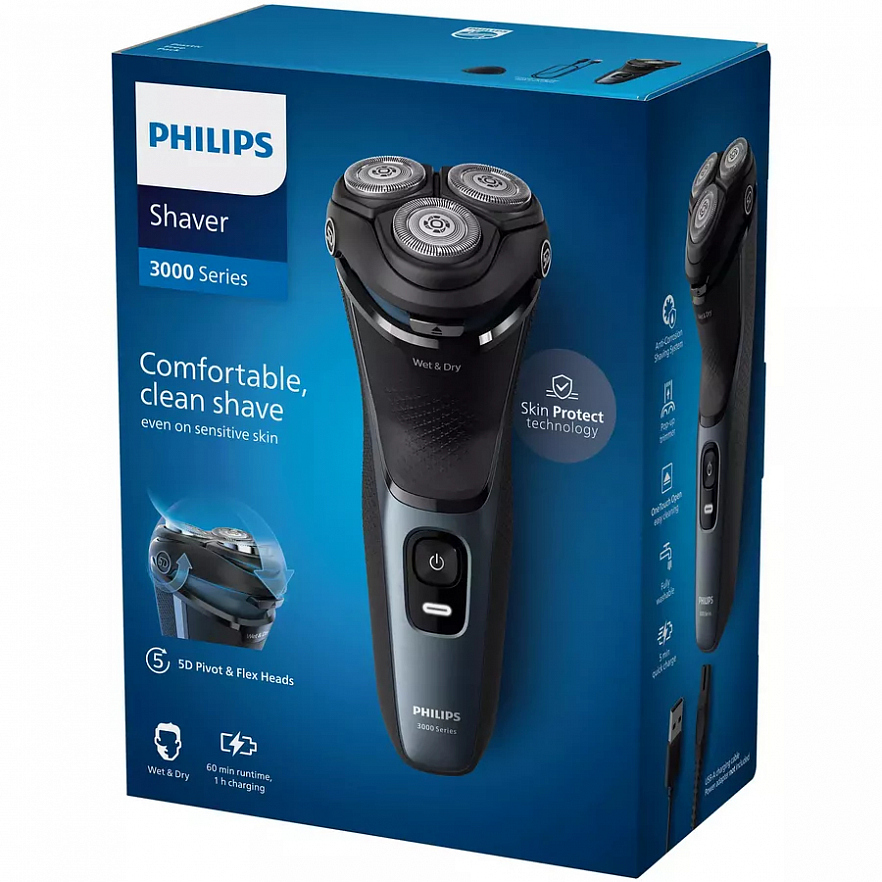 Электробритва Philips Series 3000 S3144/00 черная