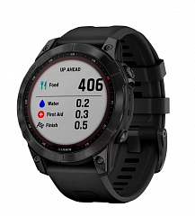 Спортивные часы Garmin Fenix 7 Saphire Solar / чвет  Black - Black - 010-02540-35