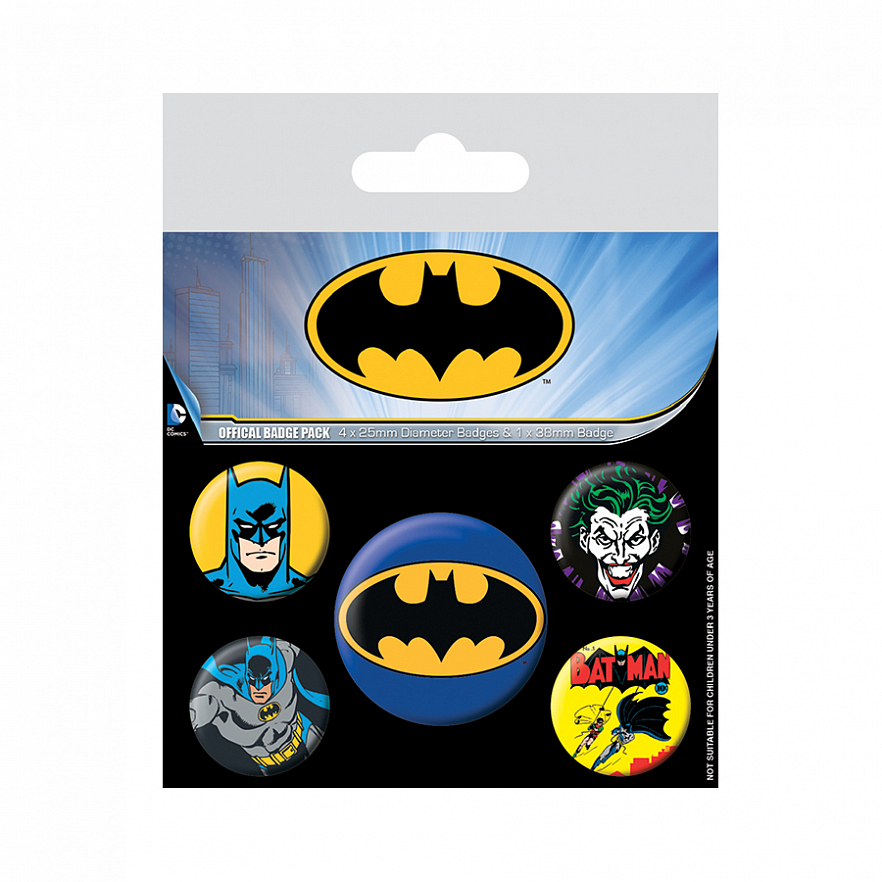 Набор значков Batman 5 шт.