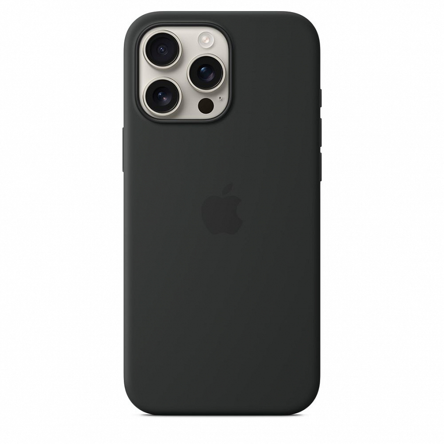 Чехол Apple MagSafe Silicone Case для iPhone 16 Pro Чёрный (Black)