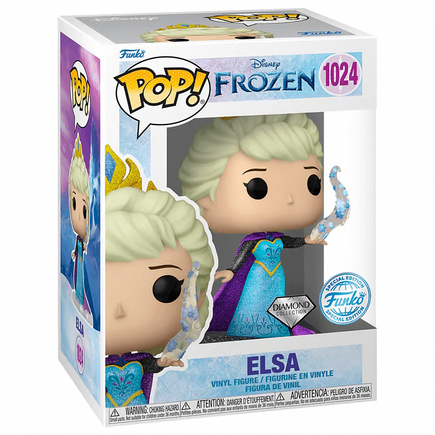 Коллекционная фигурка Funko POP! Disney Ultimate Princess Frozen Elsa (DGLT) (1024) 66647