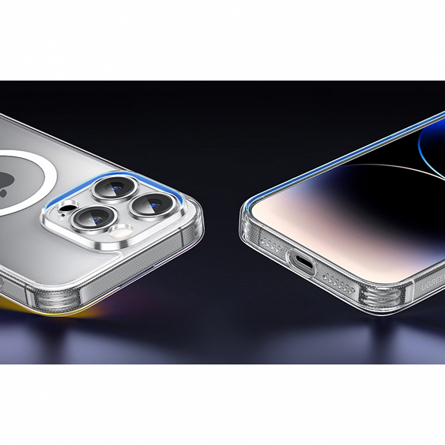 Чехол Ugreen LP728 Classy Clear Magnetic Protective Case для iPhone 15 Pro Max прозрачный (25399)