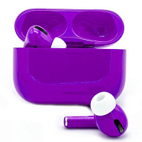 Беспроводные наушники Apple AirPods Pro 2 2023 Custom Edition кислотно-фиолетовые матовые (полная покраска)