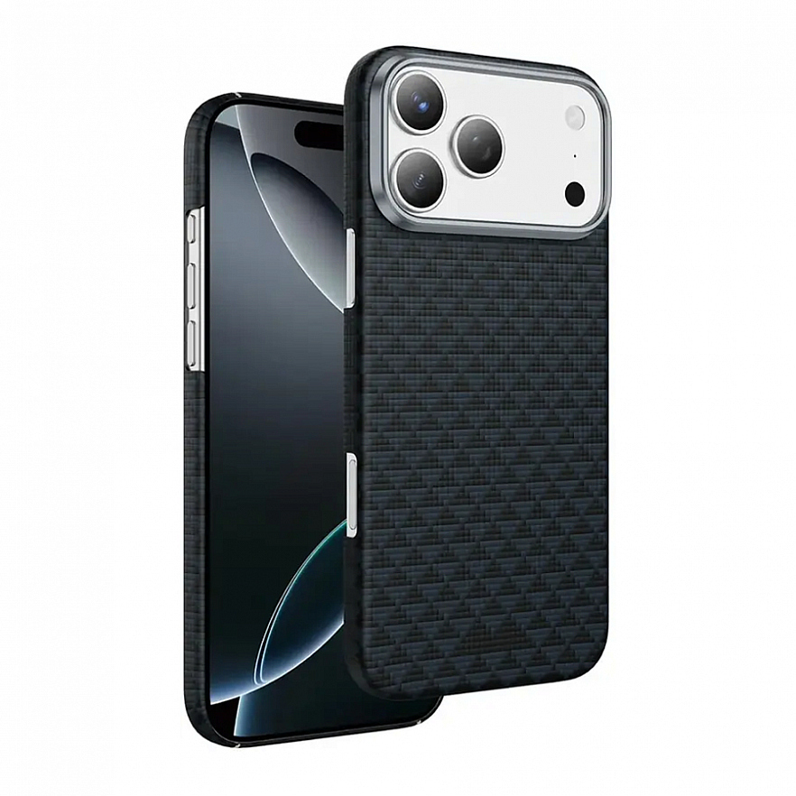 Чехол KEEPHONE Kevlar Paris для iPhone 17 Pro с MagSafe синий