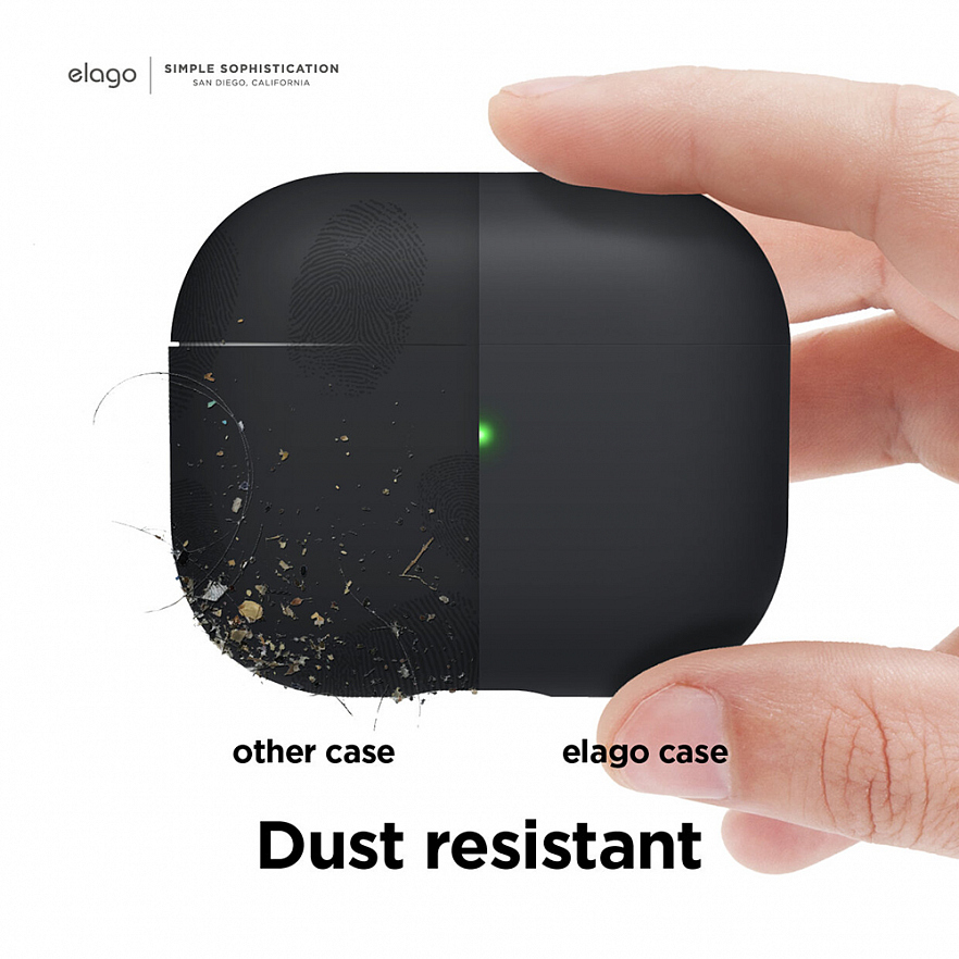 Чехол Elago Liquid Hybrid Basic Case для AirPods 3 чёрный (Black)
