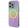 Чехол CG Mobile Guess IML Iridescent MagSafe для iPhone 15 Pro розовый градиент