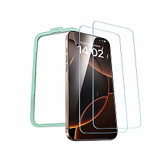 Защитное стекло UGREEN SP630 (45974) HD Screen Protector with Installation Frame для iPhone 16 Pro Max - 2 - шт. прозрачное