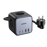 Сетевое зарядное устройство UGREEN CD268 (60113) DigiNest Cube Charging Station 65W чёрный