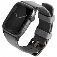 Uniq для Apple Watch 41/40/38 mm ремешок Linus Airosoft silicone strap Grey
