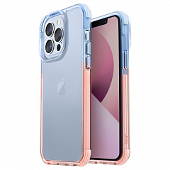 Чехол Uniq Combat Duo Blue/Pink для iPhone 13 Pro Max розово-голубой 