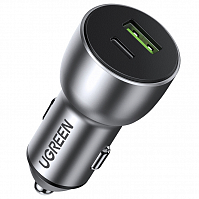 Автомобильное зарядное устройство Ugreen CD213 USB-C PD + USB-A QC 42.5W Fast Car Charger (60980)