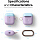 Чехол Elago A2 Wireless Silicone Duo Hang Case для AirPods 2Gn фиолетовый Lavender (голубая Pastel Blue/розовая крышки)