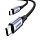 Кабель Ugreen US535 (90440) USB-C to USB-C Cable 240W Aluminum Case With Braid (2 метра) Серый космос