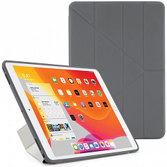 Чехол Pipetto Case Origami TPU для iPad 10.2" серый