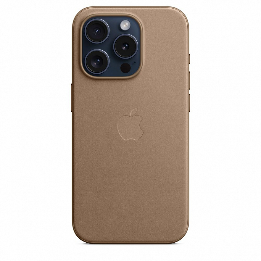Чехол Apple FineWoven Case для iPhone 15 Pro Серо-коричневый (Taupe)