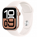 Умные часы Apple Watch Series 10 46 мм, GPS, алюминий розовое золото, спортивный ремешок светло-розовый M/L