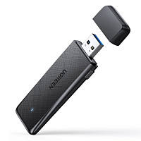Адаптер двухдиапазонный UGREEN CM492 (50340) AC1300 Wireless Network Adapter чёрный
