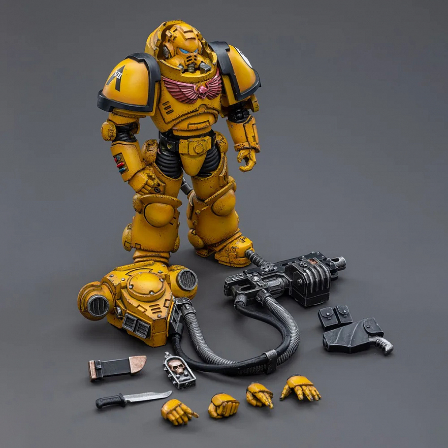 Фигурка Warhammer 40K Imperial Fists Heavy Intercessors Polad Lycalrad 01 1:18
