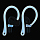 Крепления Elago EarHook для AirPods (все модели) прозрачные светящиеся в темноте (Nightglow Blue)