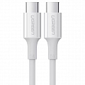 Кабель Ugreen US300 Type-C to Type-C Cable (1,5 метра) белый (80370)