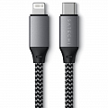 Кабель Satechi USB-C to Lightning Charging Cable (0.25 метра) серый (ST-TCL10M)