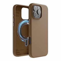 Чехол Elago Soft silicone для iPhone 16 Pro с MagSafe коричневый