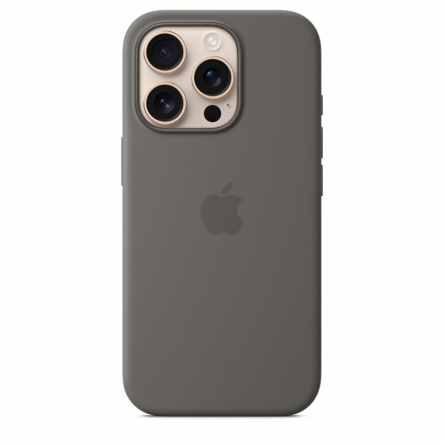 Чехол Apple MagSafe Silicone Case для iPhone 16 Pro Каменно-серый (Stone Gray)