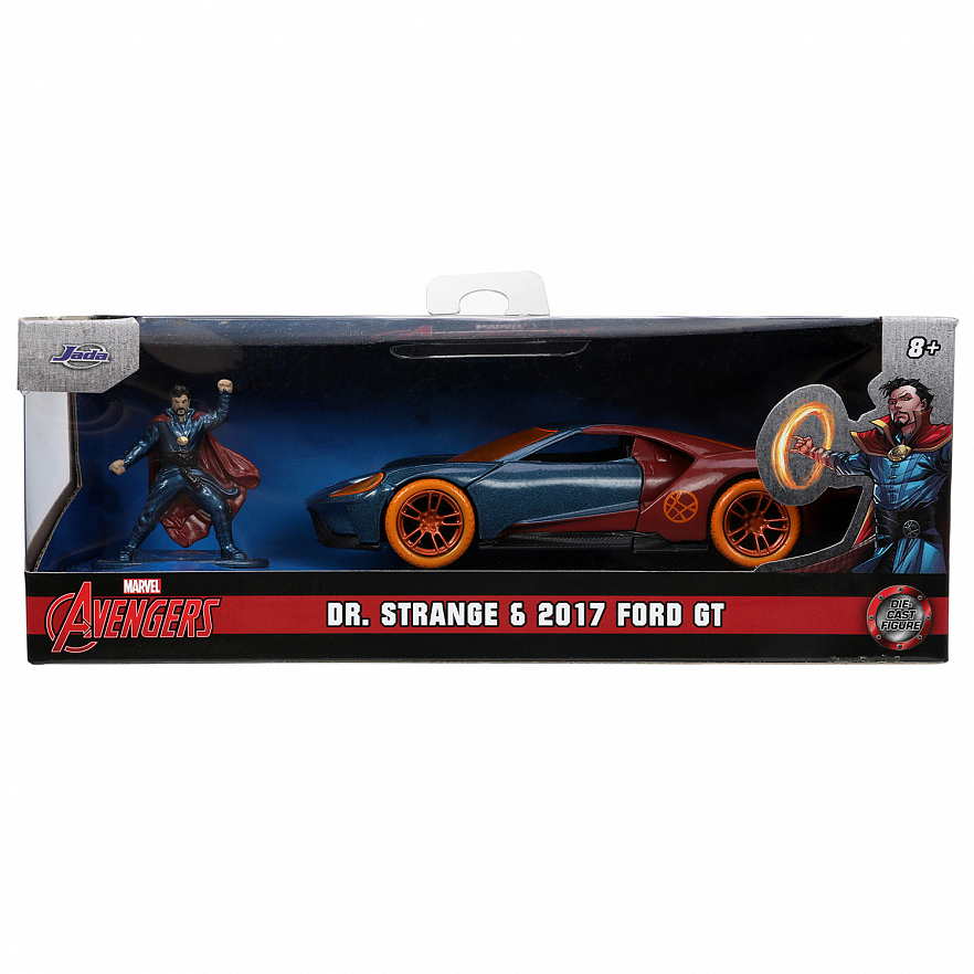 Набор Машинка с Фигуркой Марвел 1.65"+1:32 Доктор Стрэндж HWR 2017 Ford GT 33360